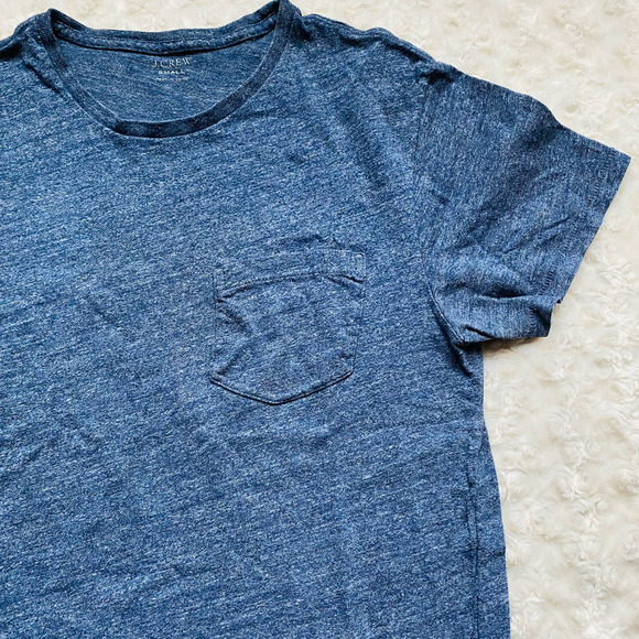 J. Crew Mens Jersey Crew Neck Pocket Versatile Sailor Tee Shirt  Sz Small - Picture 3 of 7